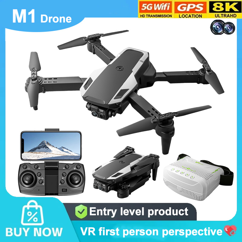 Fpv Drone Goggles - M1 Foldable Drone HD Camera Optical