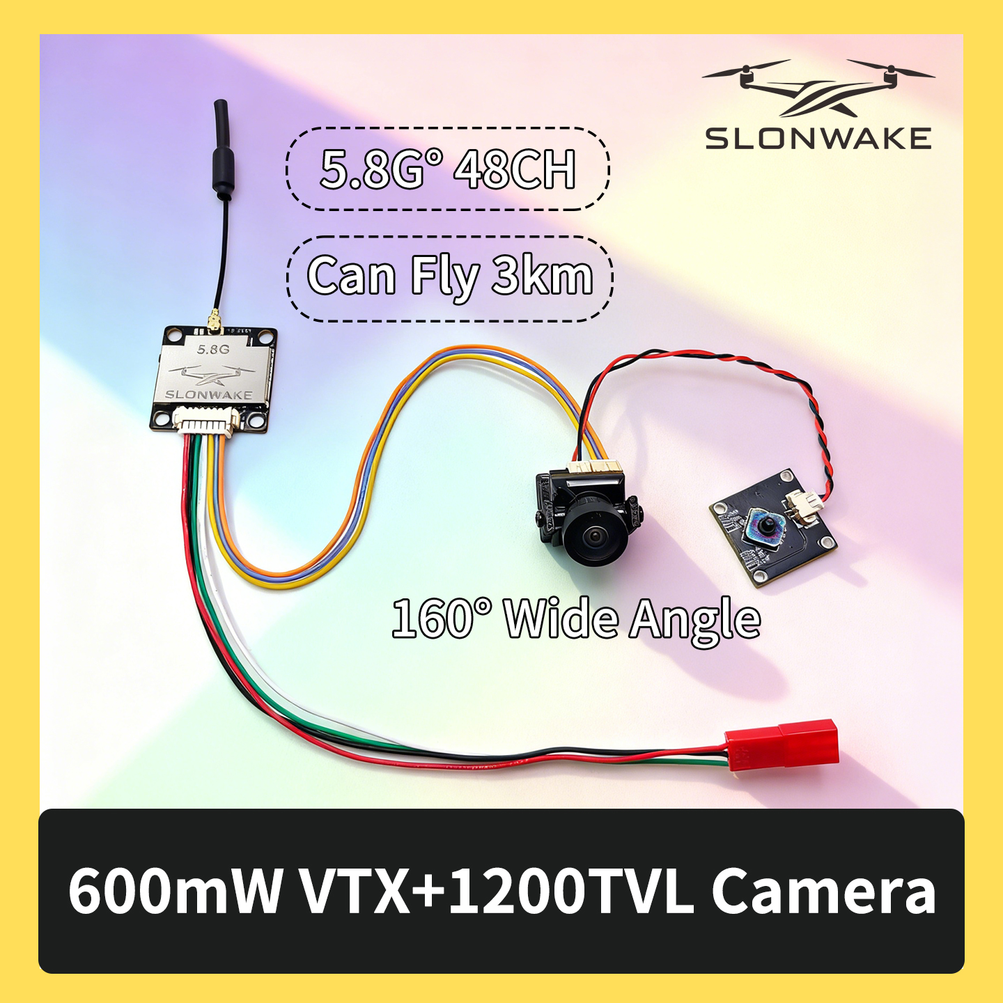 SLONWAKE 5.8G 600mW 7-24V FPV  - Fpv Drone Camera recension och pris