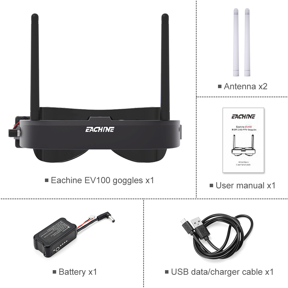 Eachine EV100 720*540 5.8G 72C - Fpv Drone Antenna recension och pris