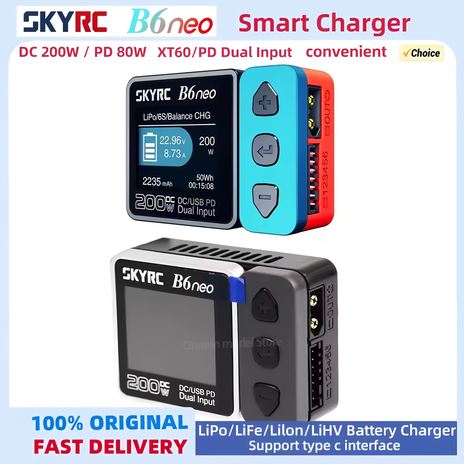SKYRC B6neo Charger with XT60/ - Fpv Drone Bag recension och pris