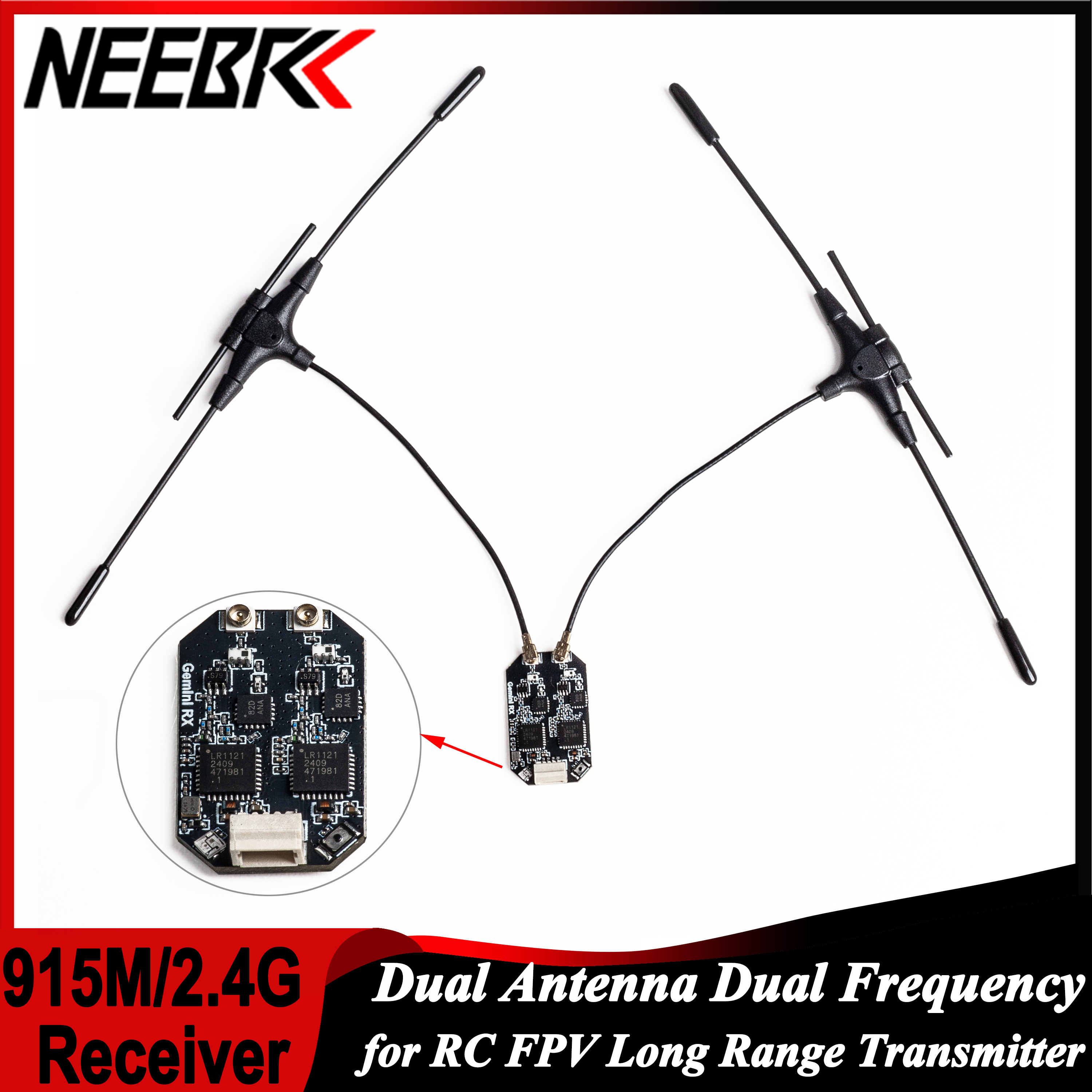 ELRS 915MHz/2.4GHz Gemini Dual - Fpv Drone Antenna recension och pris